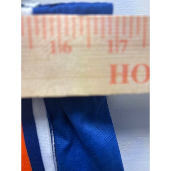 New York Knicks NBA Basketball Shorts White & Blue With Orange Trim L-SIZE YOUTH - Picture 4 of 12